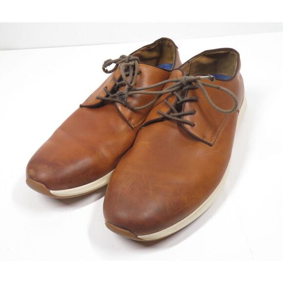 Vince Camuto Eadwine Cognac Brown Leather Oxford Derby Casual Dress Shoe Men 13 main image 8